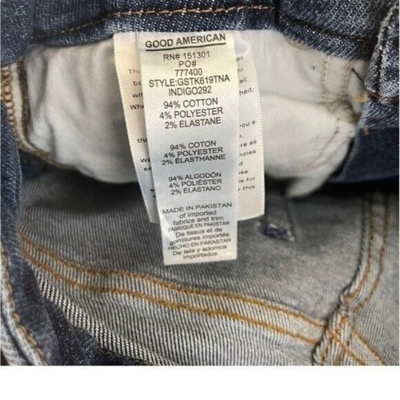 Good American GOOD WAIST PALAZZO Jeans Indigo Women’s Size 26 - Picture 10 of 11